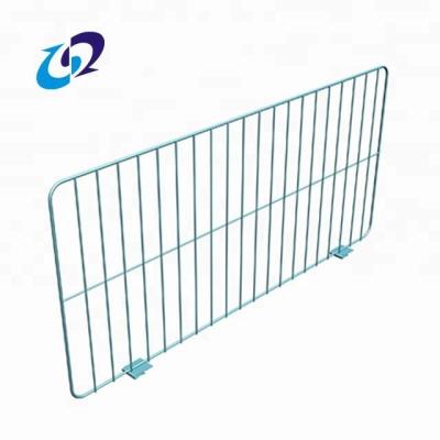 China Good Quality Customized Adjustable Wire Mesh Divider Rustproof Hanging Wire Mesh Dividers Wire Divider With Clips for sale