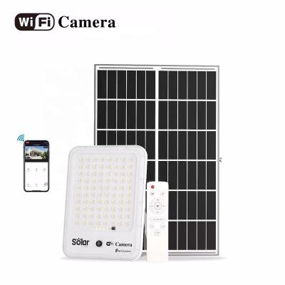 China Theme Park Easy Install IP66 Waterproof Outdoor CCTV Camera Solar Flood Light 100w 200w 300w for sale