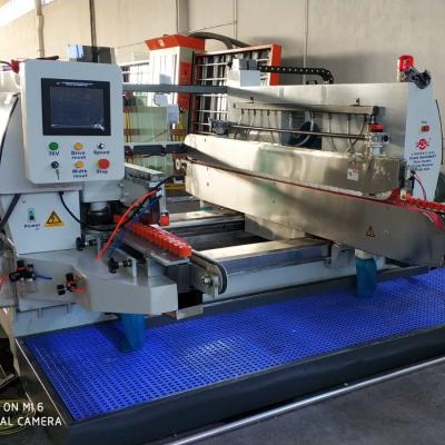 China Building Material Stores PLC Control Double Automatic Small Glass Edging Line for sale