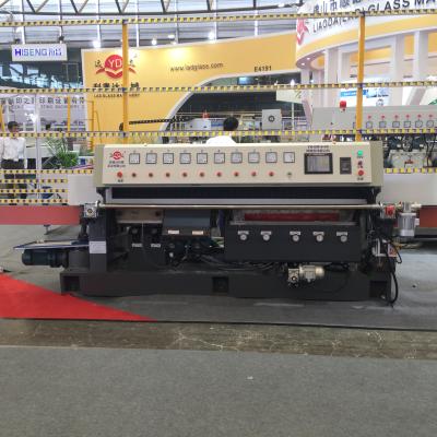 China Building material shops PLC control 9 motor automatic glass processing machine/glass edging machine/glass polisher for sale