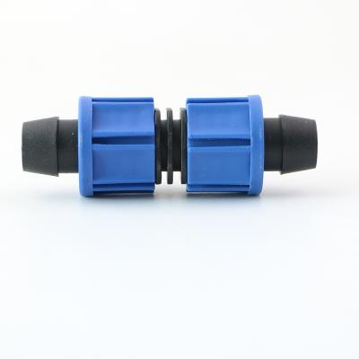 China Agricultural Irrigation 17mm Irrigation Drip Tape Fit Barbed Twist Lock Coupling Type for sale