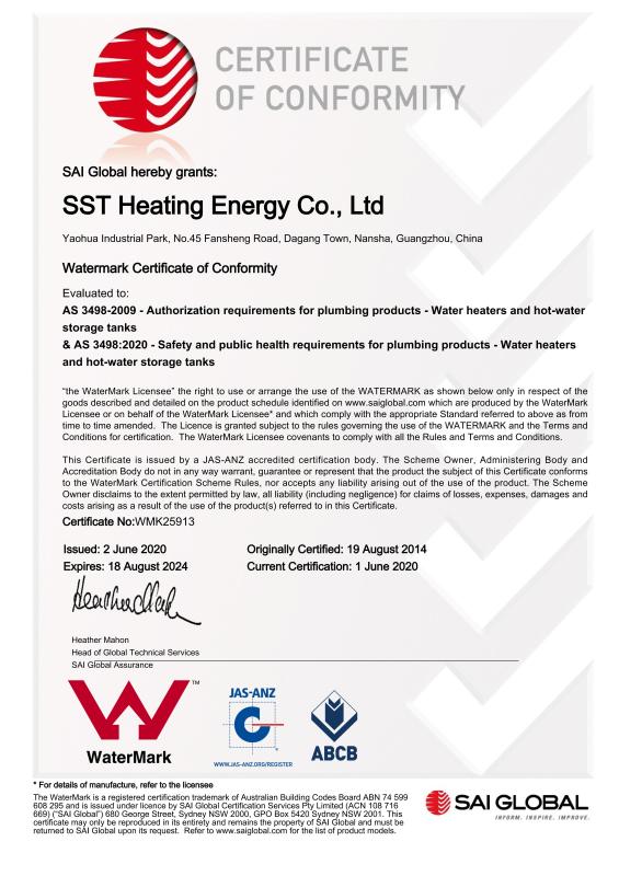 WaterMark - Guangzhou SST Heating Energy Co., Ltd.