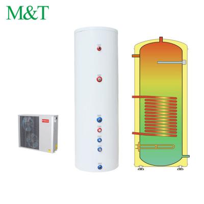 China Hotel Hot Water Tank 200l Air To Water Heat Pump Porcelain Water Tank With Stainless Steel for sale