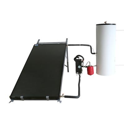 China Hotel Flat Plate Closed Loop Forced Circulation Solar Water Heating System For Domestic for sale