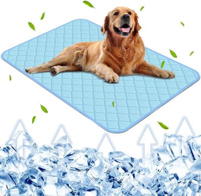 China Breathable Summer Dog Bed Pad Cooling Cold Pet Cooling Mat For Cats And Dogs for sale