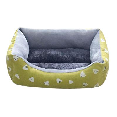 China The Best Dropshipping Dog Bed Premium Microfiber Breathable Non-Slip Bottom Dog Bed for sale