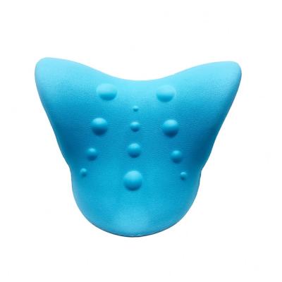 China 2021 Eco-friendly Unique Pain Relief Neck Stretcher Massager Muscle Relax Cervical Chiropractic Pillow Traction Device for sale