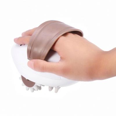 China Portable White Electric Handheld 3D Vibration Full Body Mini Four Head Slimmer Leg Massager for sale