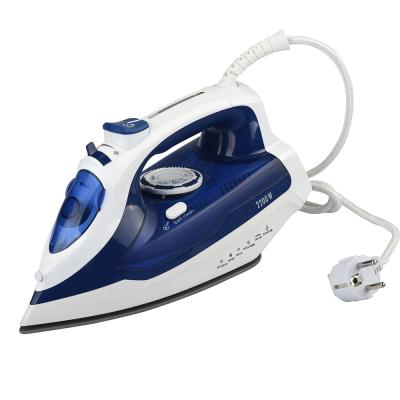 China Household Handheld Cordless Travel Heavy Duty Standing Steam Iron Commercial Blue Private Label With Anti Drip for sale