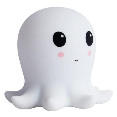 China Biumartnew Cartoon Toy Desk Light Silicon Creative Tap USB Rechargeable Octopus RGB Small Led Night Light For Bedside Decoration for sale