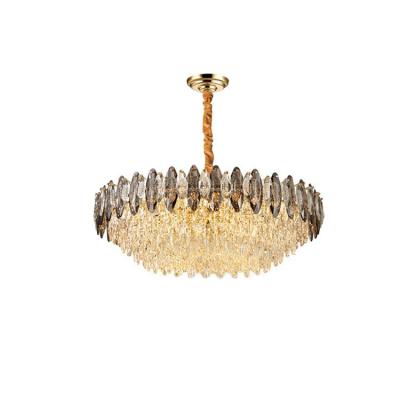 China Light Luxury Modern Hotel Living Room Hanging Crystal Chandelier Led Large Crystal Chandelier Lamp for sale