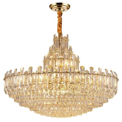 China Creative nordic chandelier light restaurant villa duplex building light luxury crystal postmodern minimalist hall lighting for sale