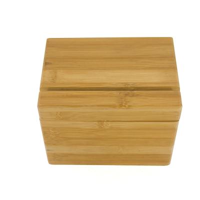 China Viable Factory Direct Bamboo Recipe Box with Bamboo Divider Tags Holder for sale