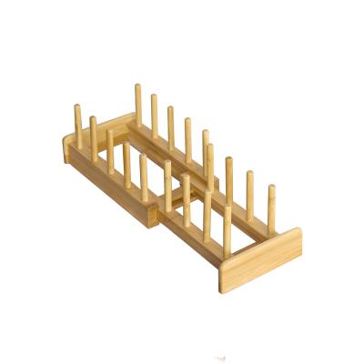 China Sustainable Hot Sale Bamboo Dish Drying Rack Kitchen Tools Dish Dish Rack for sale