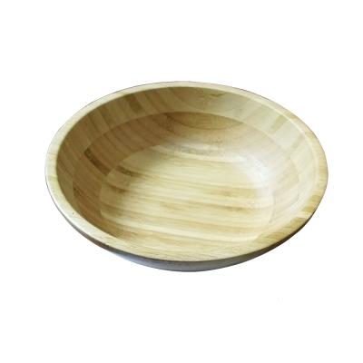 China Sustainable Eco Friendly Natural Living Bamboo Salad Bowl For Kitchen Various Size for sale