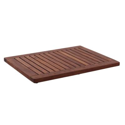 China Sustainable Style Teak Fashion Wooden Bamboo Bathtub Mat Bamboo Shower Mat With View for sale