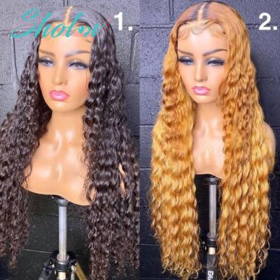 China Cheap Silky Straight Brazilian Deep Wave Hair Wigs With 360 Lace Front Closure For Black Women,Wholesale Body Wave HD Deep Closure Wig for sale