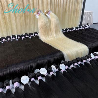 China Cheap Silky Straight Wave Sholov Price Cuticle Aligned Brazilian Remy Hair Hair Extension Wholesale for sale