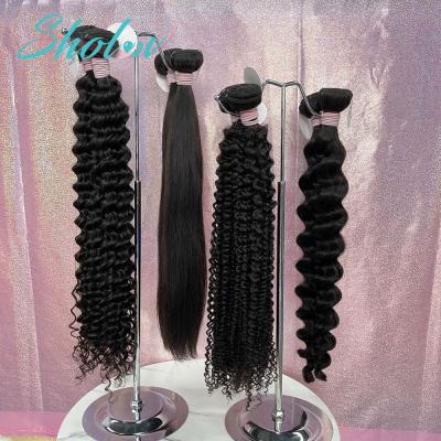 China Factory Wholesale Cuticle Aligned Silky Straight 7a Wave Sholov Hair Factory Peruvian Virgin Hair Silky Straight Weave Bundle 100 Hair Extension for sale