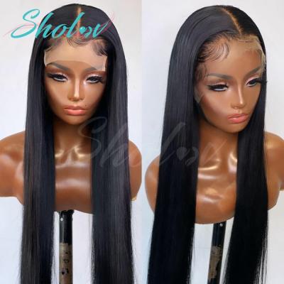 China Full Lace Front Wig Remy Hair Vendor, 40 Inches Hd Silky Straight Curly Hair Bone Wave 13x4 Hair 4x4 5x5 Lace Closure Wig for sale