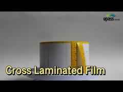 HDPE Cross Laminated Film White Flame Retardant For Label Printing