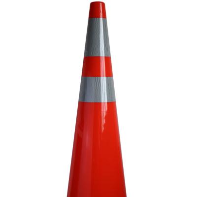 China High Visible PVC 36 Inch 900mm Fluorescent Orange Road Traffic Safety Flat Cone Sell Well for sale