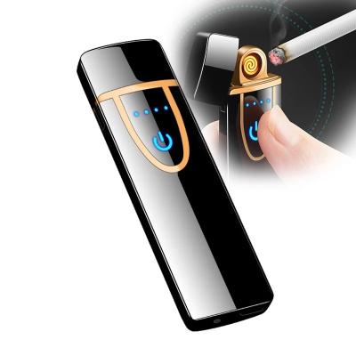 China Factory USB Lighters Touch USB Electric Smoking Lighter Rechargeable Windproof Accessories Wholesale Electric Lighter Rechargeable Electronic Cigarette Lighter for sale