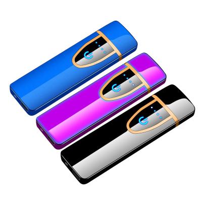 China Outdoor Camping USB Lighter Gift Smoking Accessories Plasma Lighter Electric Transparent Rechargeable Lighters Windproof USB Rechargeable Electronic for sale