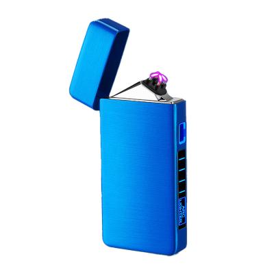 China New Dual Arc Lighter Business Gifts USB Touch Sensor Windproof Flameless Electric Cigarette Lighter Smoking Smoking Accessories for sale