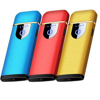 China Factory Portable USB Smoking Lighter USB Lighters Touch Rechargeable Accessories Windproof Electric Lighter Electronic Cigarette Lighter Outdoor for sale