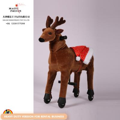 China Ride On Toy More details of ride on animal toy for kids at indoor and outdoor place, Christmas Reindeer for sale