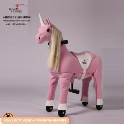 China Ride on Toy Different colors mechanical pony on cycle, ride on animal toys for adult and kid, fun rider on toy for sale