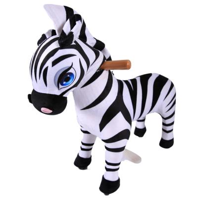 China Ride On Unique Mechanical Toy Standing Zebra Ride On Pony Animal Without Battery Or Power for sale