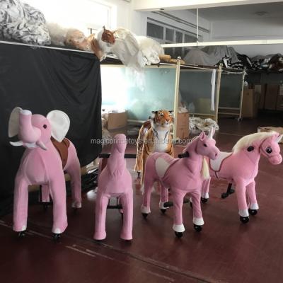 China Ride on Toy Horse (EN71&ASTM&CE) | (pass!!) | Dalian amusement plush horse ride-on/walking animals horse ride on toy /UP-8 pink unicorn/Magicprince for sale