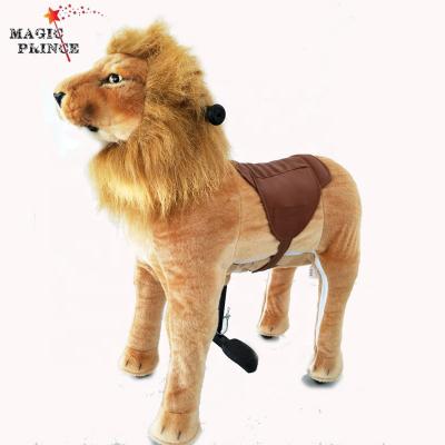 China Plush (EN71&ASTM&CE) | (pass!!) | Dalian Harbor Animals Horse Plush Walking Ride On Toy/Animal Scooter In The Mall/Yellow Tiger/Magicprince for sale