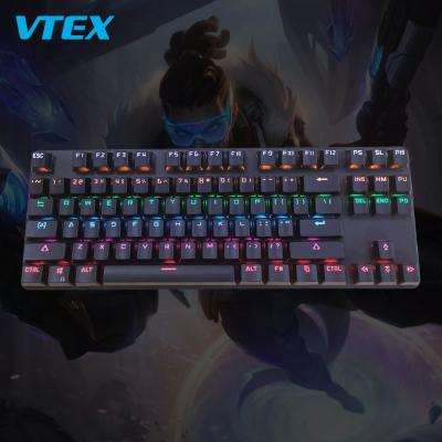 Китай New OEM 87 Multimedia Wireless Key Keyboard Game Mechanical Backlit Gaming Keyboard продается