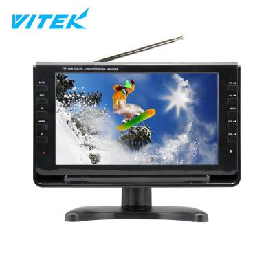 China Wholesale Bulk 10 Inch DC 12V PORTABLE TV VTEX 7 9 Solar Powered Led TV , Digital Rechargeable Portable TV for sale