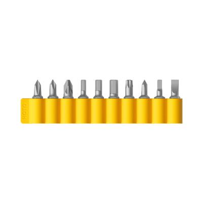 China HOTO Steel Hot Sale Home Tools Good Quality One Easy To Pick Silicon Screwdriver Bit Base Set for sale