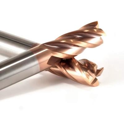 China Stainless Steel Cast Allumimum Copper Scope XCJ HRC55 Solid Carbide 4 Flute Milling Cutter CNC Combination Cutter For Stainless Steel Metal for sale