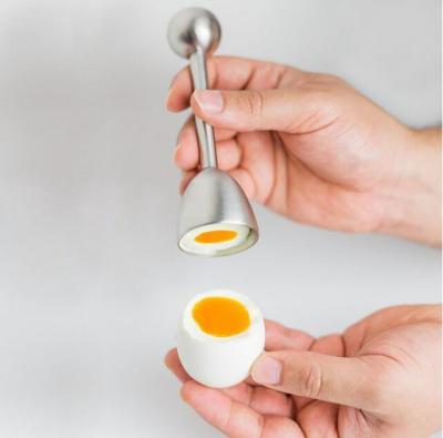 China Hot Selling Amazon Kitchen Manual Stainless Steel Egg Shell Opener French Topper Cutter for sale