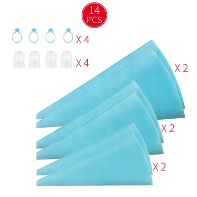 China High Quality Disposable Kitchen Baking Transparent Fondant Decorating Disposable Cake Pastry Piping Bag Custom Made for sale