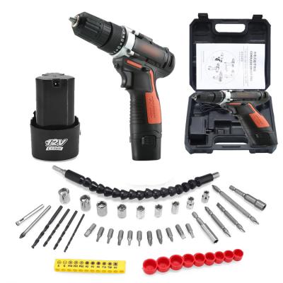 China Household Lithium Electric Drill Ferramentas, Professional Cordless Combo Power Tool Set Kit With Charger for sale