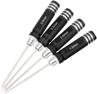 China Amazon New 4pcs Hex Screwdriver Set RC Steel Repair Tool Kit For Multi-Axis RC Helicopter Car Drone for sale