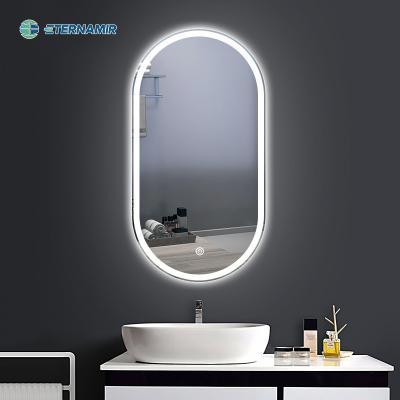 China 5mm Environmental Silver Mirror Round Shape LED Vanity Mirror for Smart Round Mirrors for sale