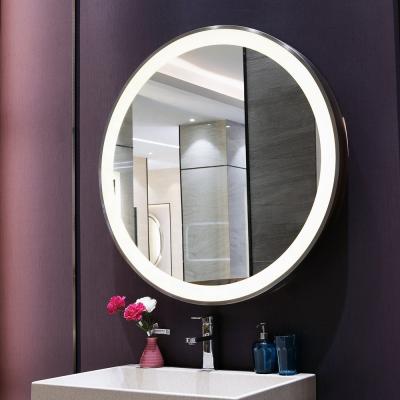 Chine Miroir LED de salle de bain avec bande remplaçable et miroir en argent sans cuivre de 5 mm d'épaisseur à vendre