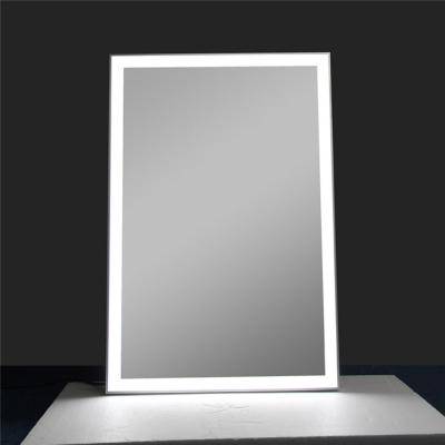 China Touchable Screen LED Bathroom Smart Mirrors With Time Display for Bathroom Decoration for sale