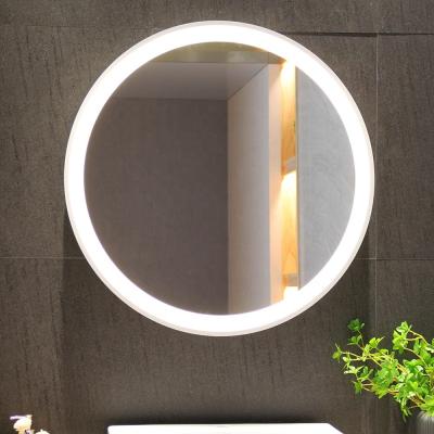 China Upgrade Your Home Decor with Large Custom Round Wall Mirror in White Framed Furniture for sale