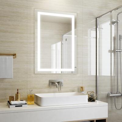 China Graceful Hotel Bathroom LED Mirror with Custom Light Feature and Modern Luxury Design for sale