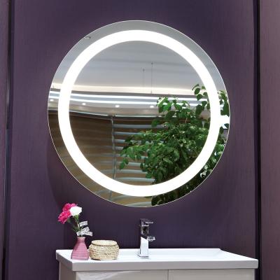 China Wall Mounted Round Backlight Mirror for Bathroom 5mm Environmental Silver Mirror for sale