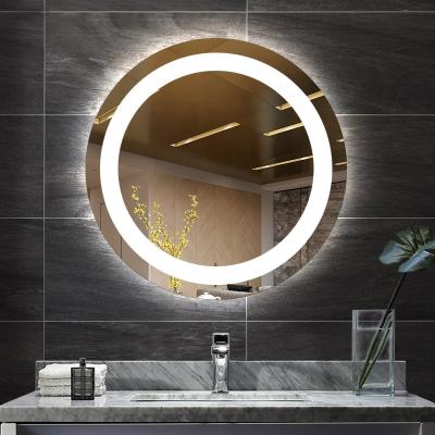 China Illuminated 5mm Polished Environmental Silver Mirror for Elegant House Bathroom Decor for sale